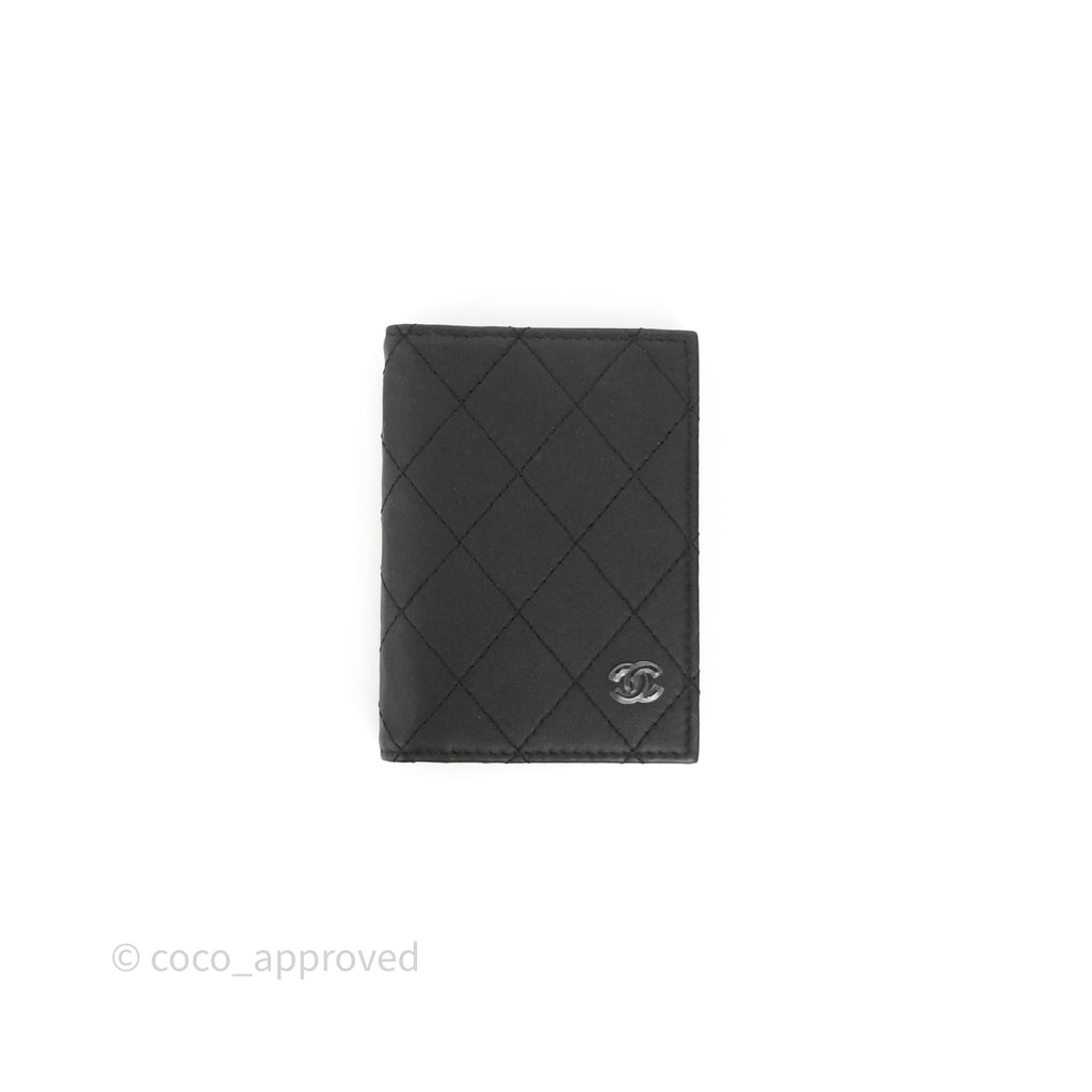 Chanel Card Holder Quilted So Black Calfskin 24P