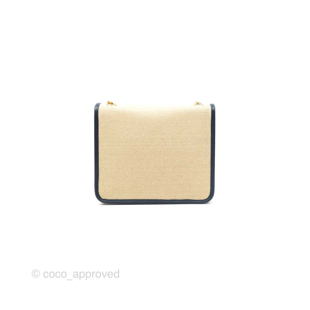 Celine Sulky Clutch Beige Gold Hardware