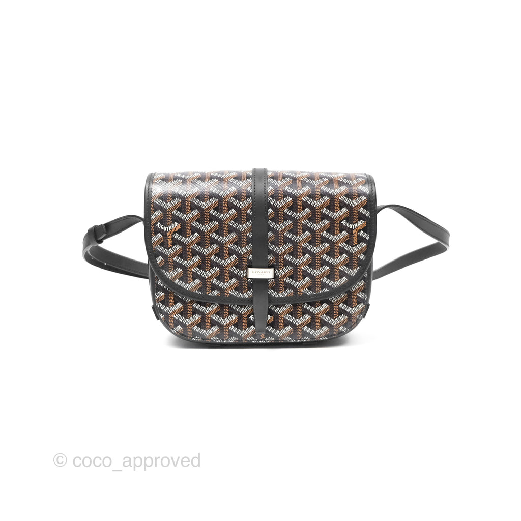 Goyard Belvedere II PM Messenger Bag Black Goyardine