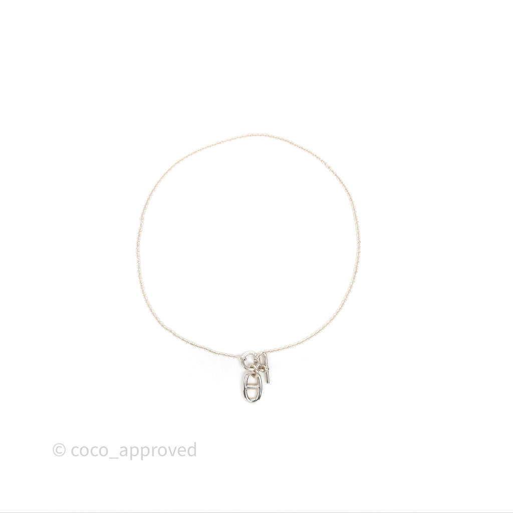 Hermes Chaine d'ancre Pendant Necklace Silver 925