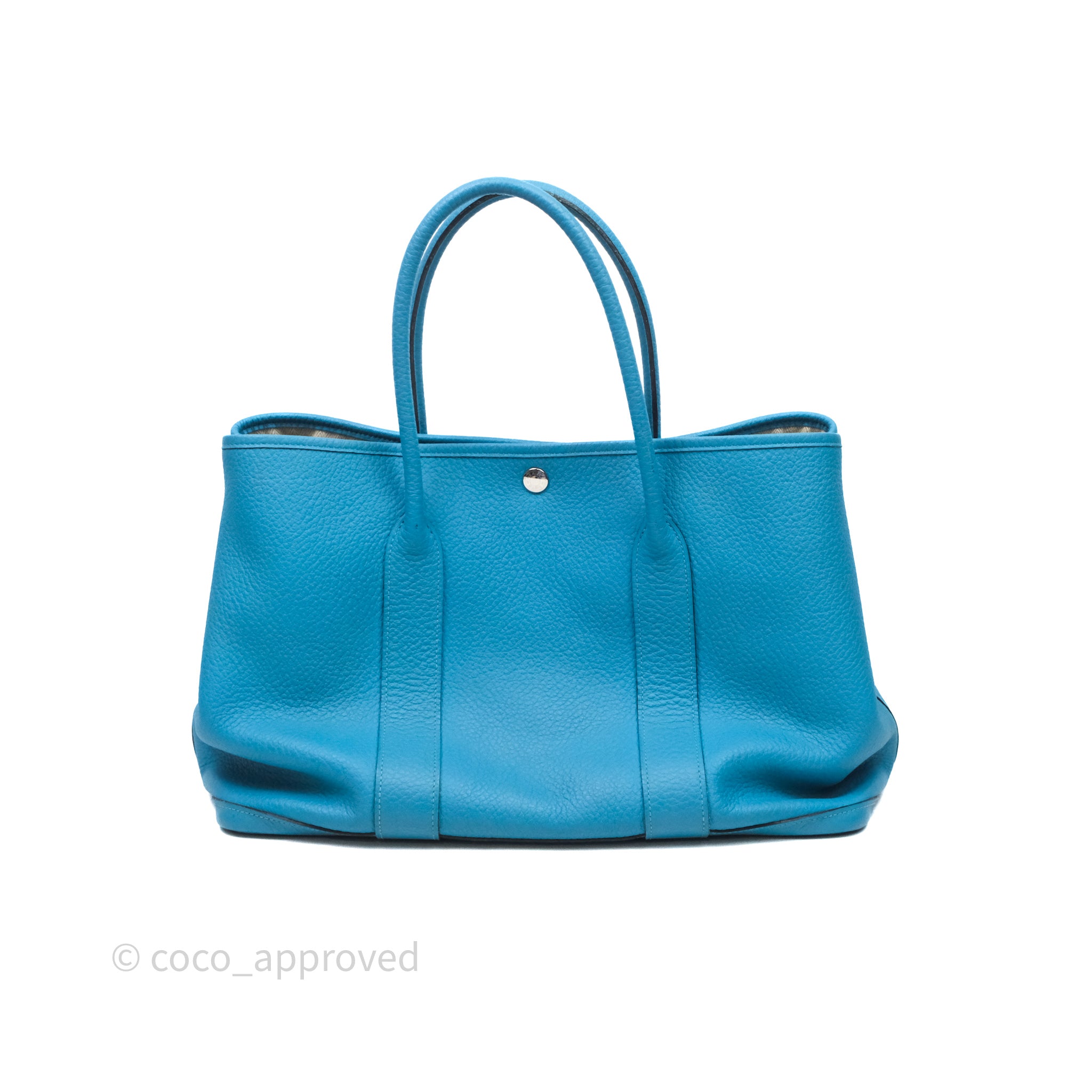 Hermès Garden Party 36 Celeste 7N Palladium Hardware – Coco