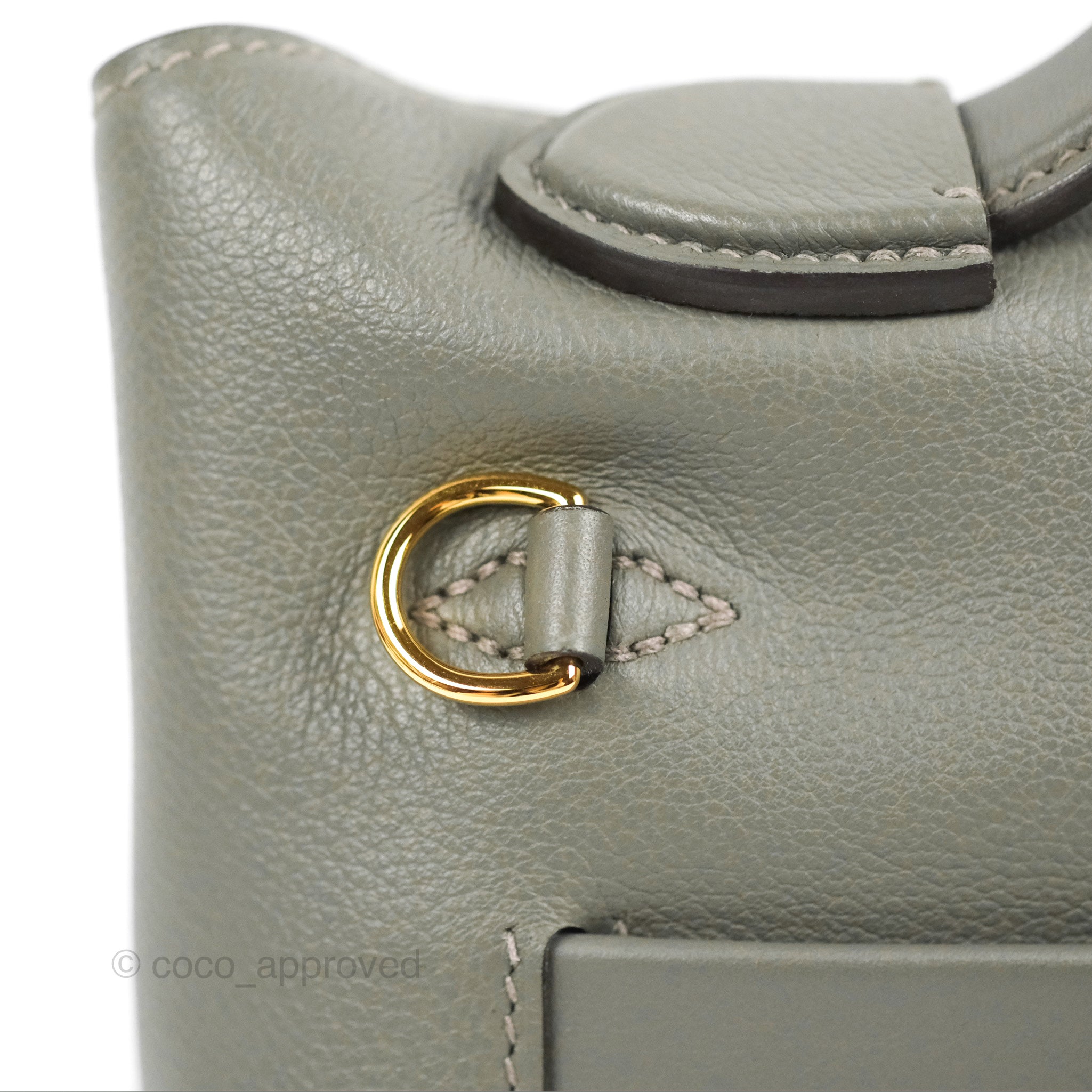 Hermes 24/24 21 Mini Bag Gris Meyer Evercolor / Swift Leather Palladium  Hardware in 2023