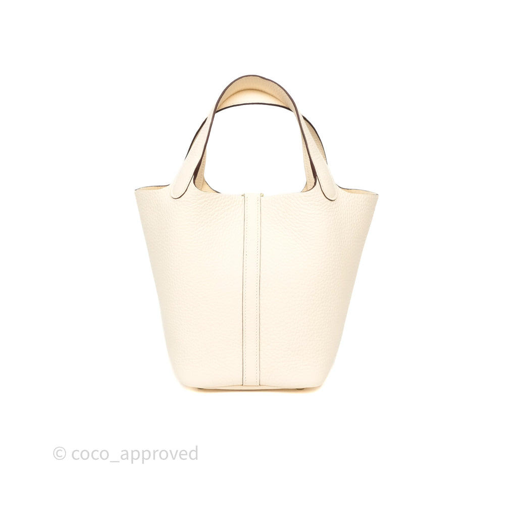 Hermès Picotin Lock 18 Nata I2 Clemence Gold Hardware