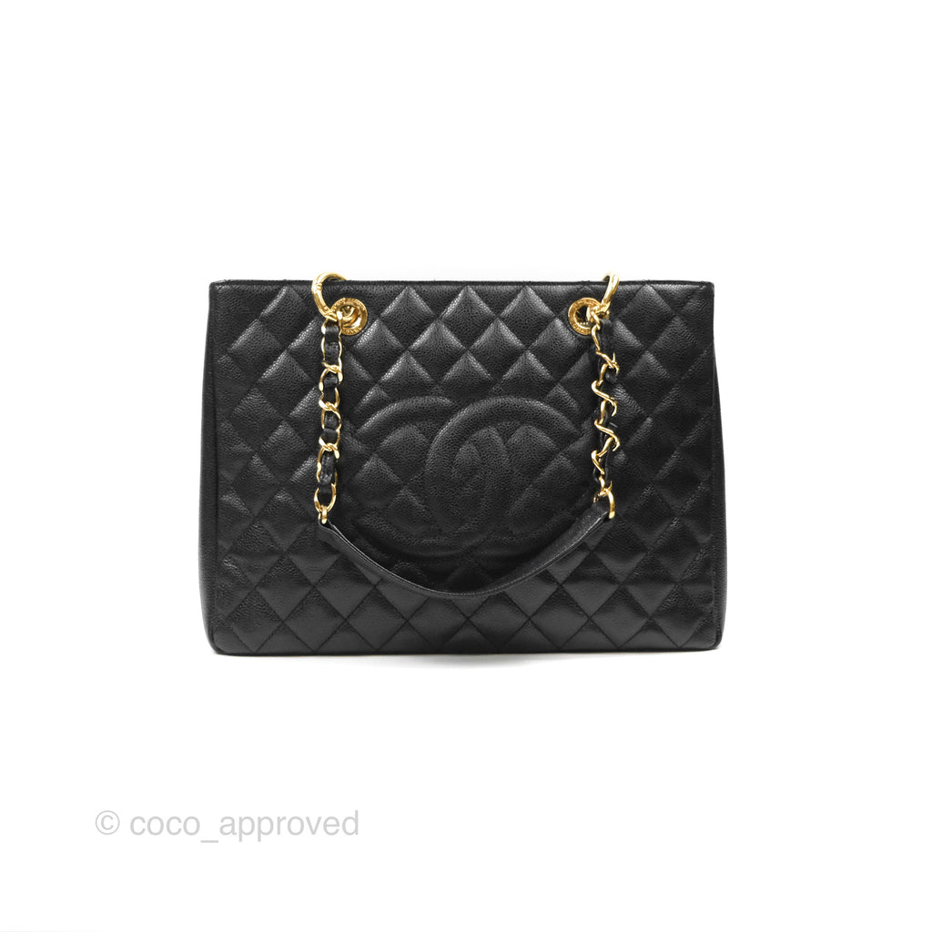 Chanel GST Black Caviar Gold Hardware