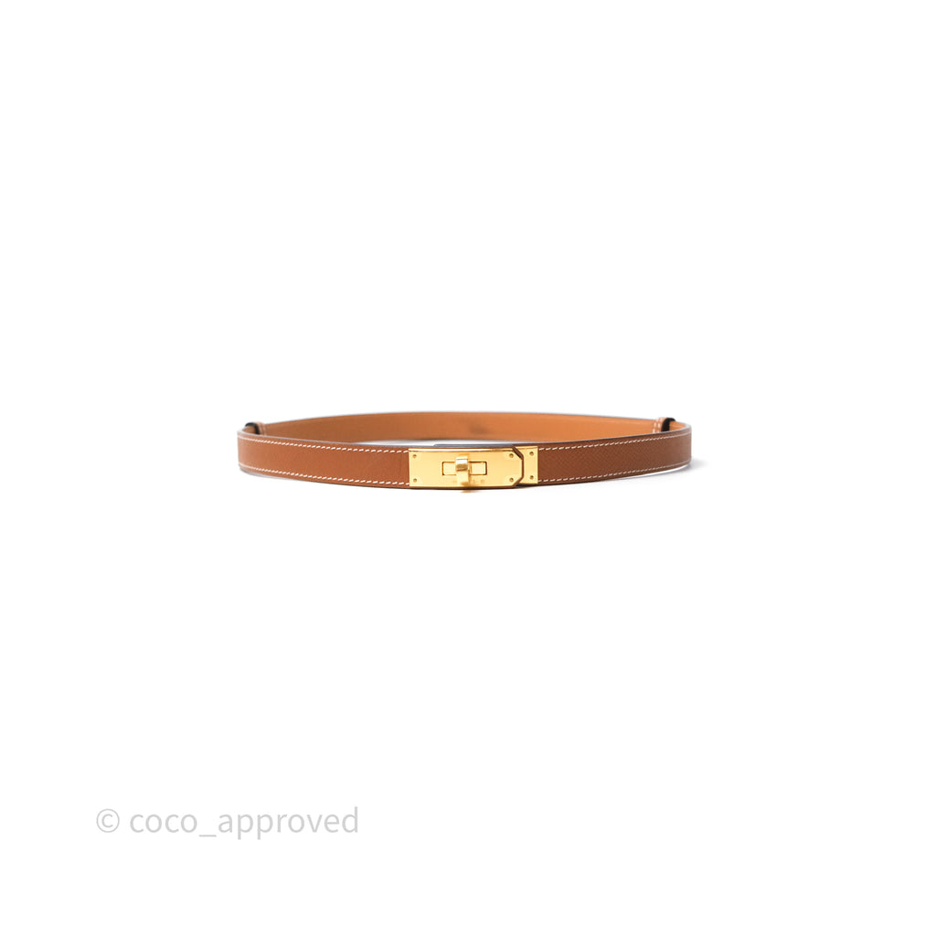 Hermès Kelly Buckle Belt Gold 37 Epsom Gold Hardware