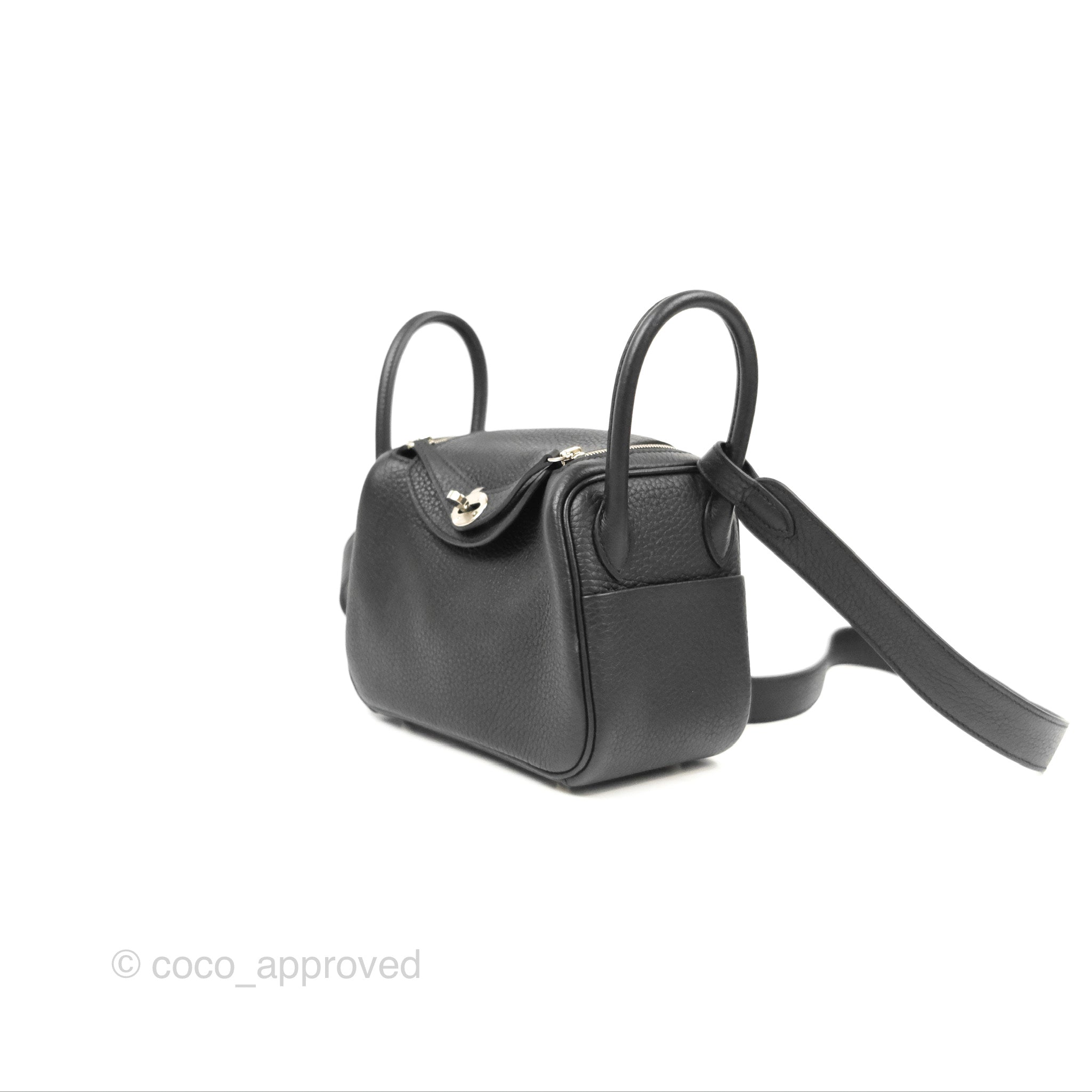 [New] Hermès Lindy Mini 20 | Noir, Taurillon Clemence Leather, Palladium  Hardware