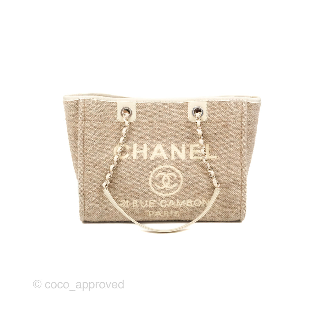 CHANEL CHANEL Deauville Shoulder tote Bag canvas leather Pink Beige GHW  used ｜Product Code：2101216285163｜BRAND OFF Online Store