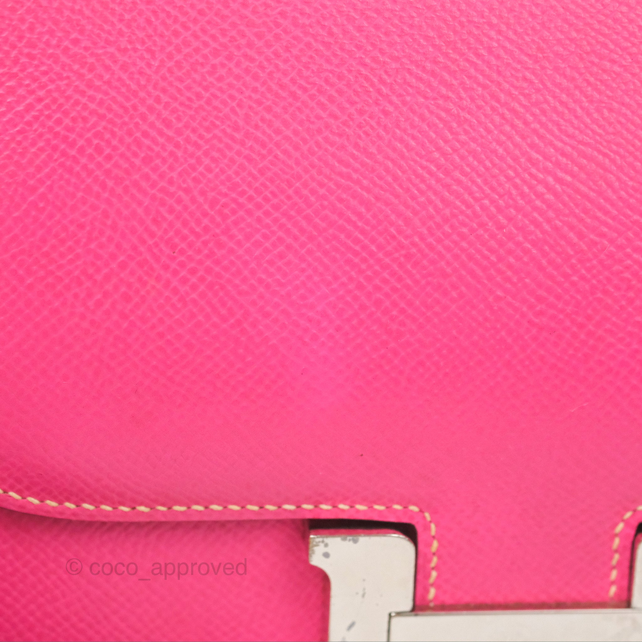 Hermès Constance Mini 18cm Rose Tyrien Epsom Palladium Hardware – Coco  Approved Studio