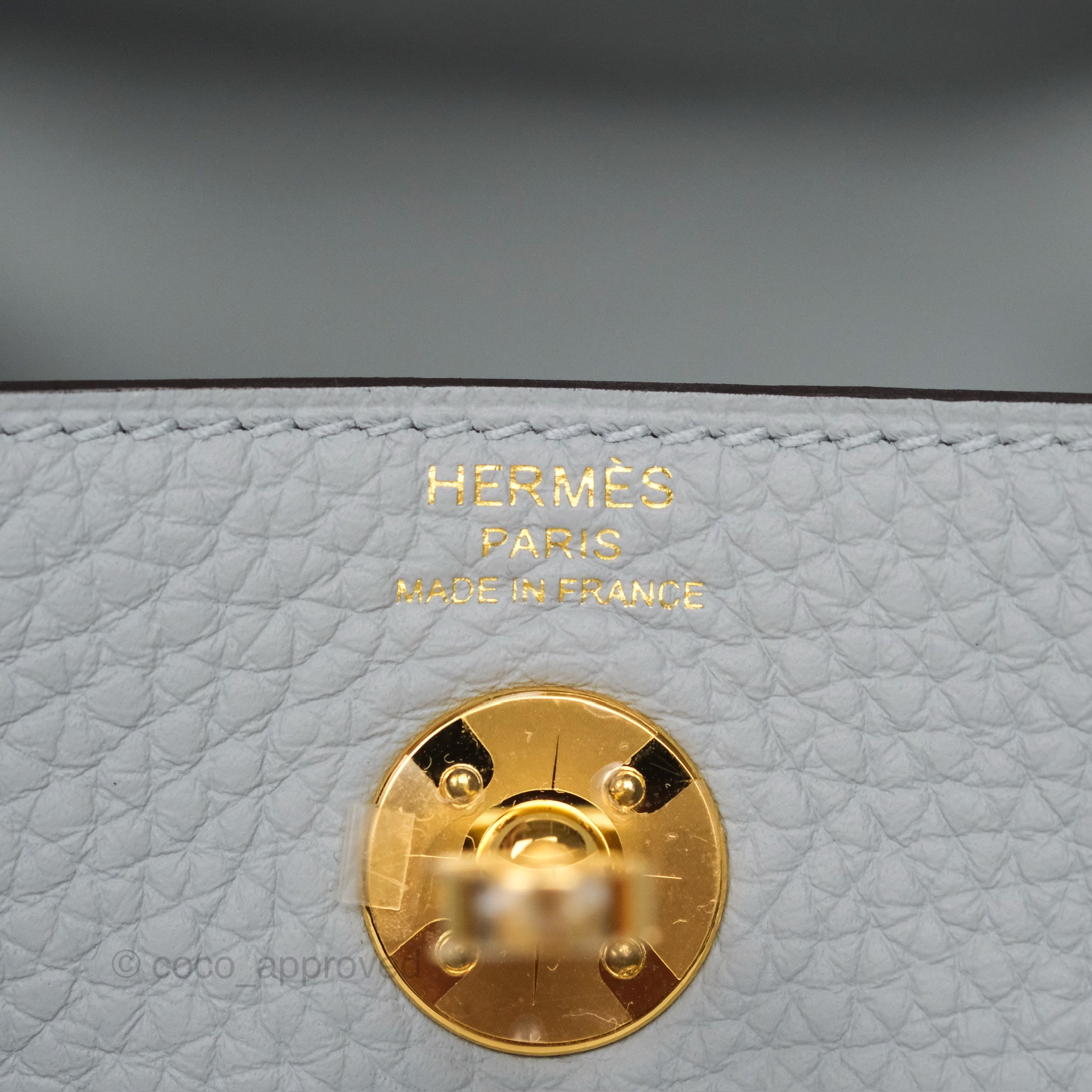 Hermès Mini Lindy 20 Blue Glacier 8U Clemence Gold Hardware – Coco