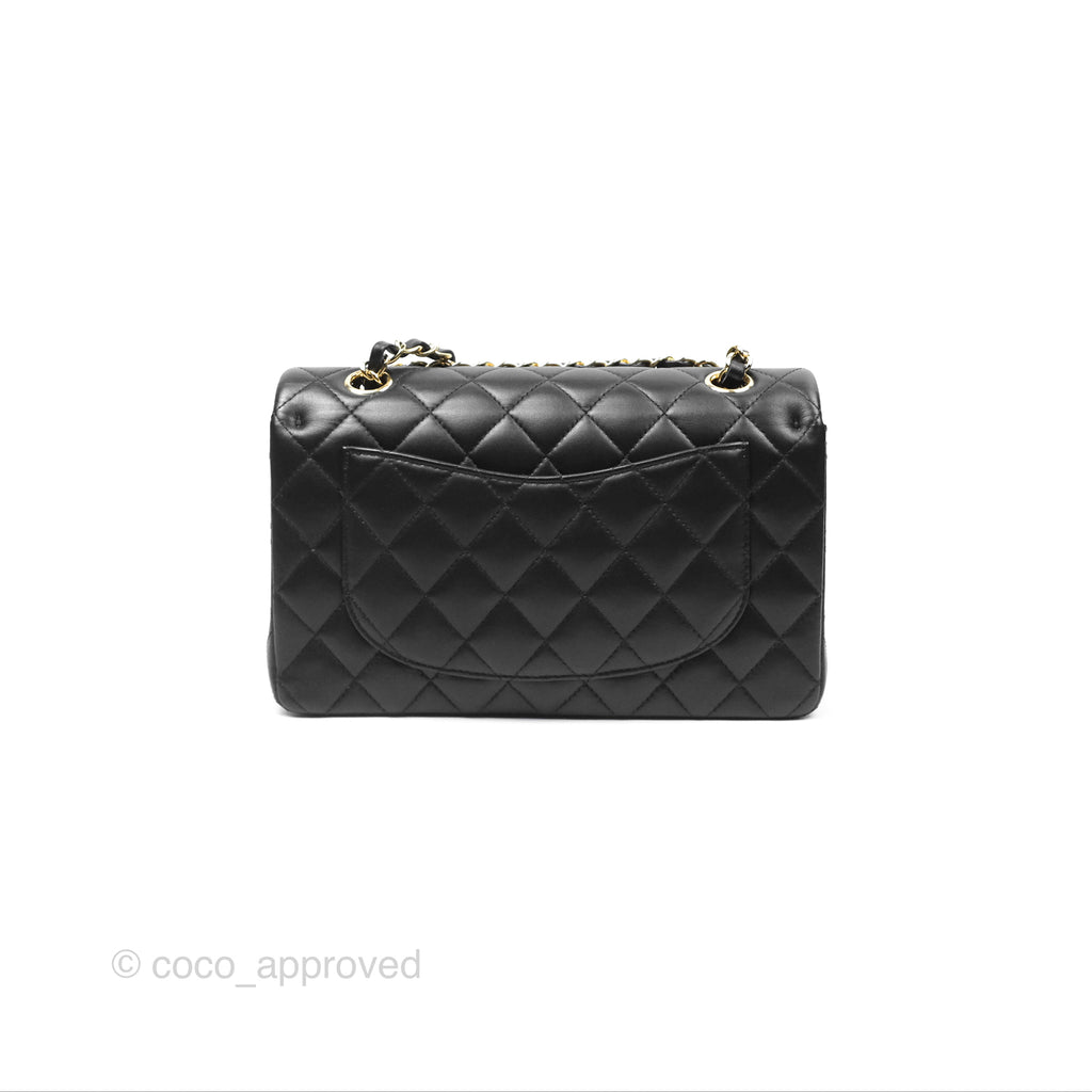 Chanel Small S/M Classic Flap Black Lambskin Gold Hardware