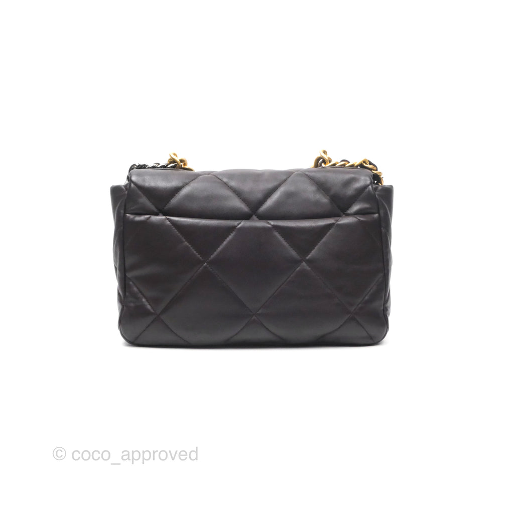 Chanel 19 Medium Dark Brown Mixed Hardware