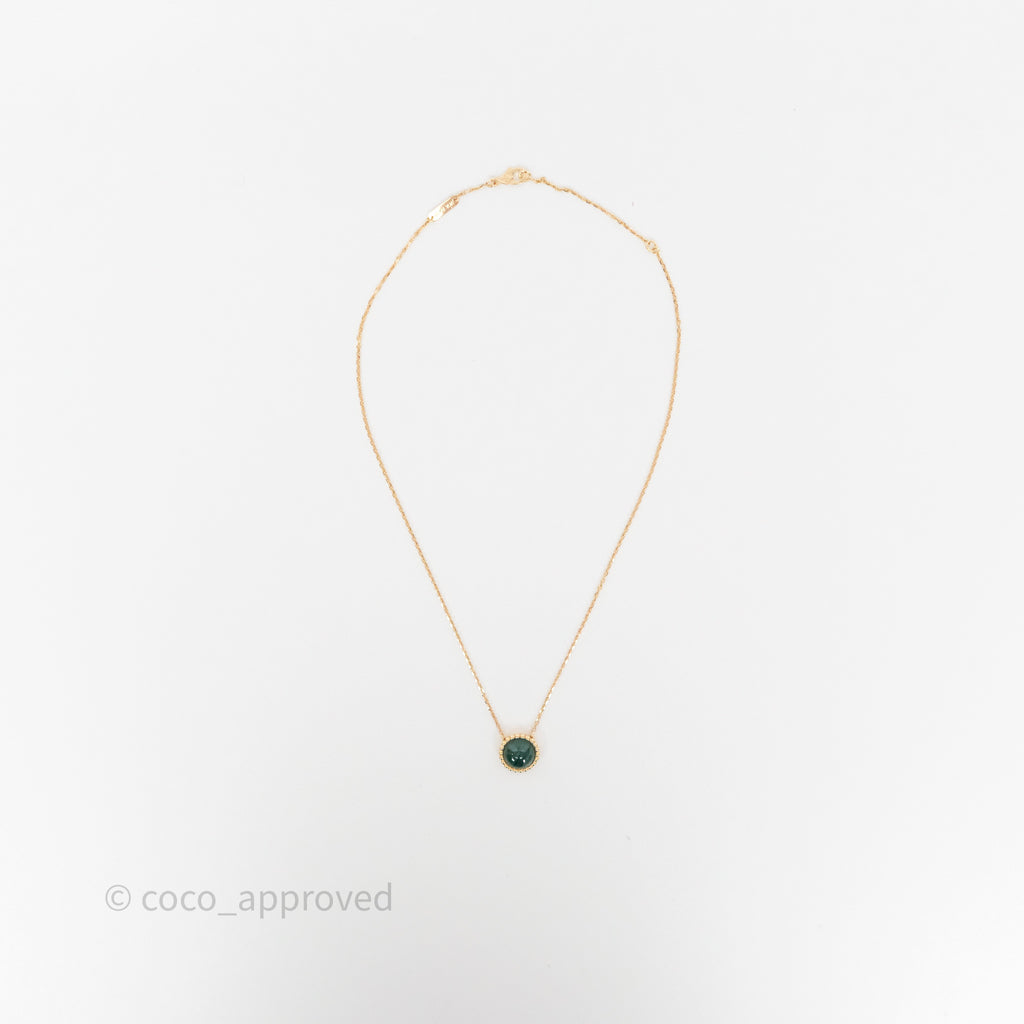 Van Cleef & Arpels Perlée Couleurs Pendant Malachite Yellow Gold