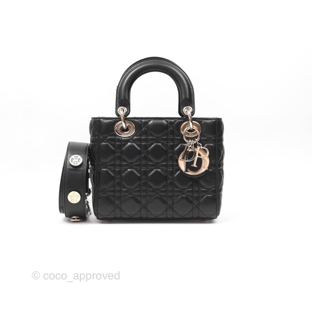 Christian Dior My ABCDior Lady Dior Black Lambskin Silver Hardware