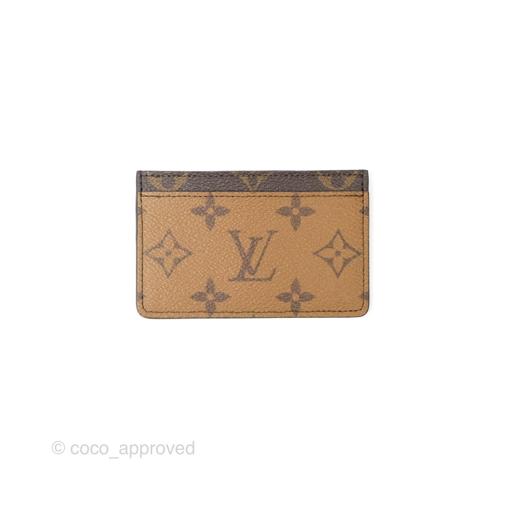 Louis Vuitton Card Holder  Monogram Reverse Canvas 