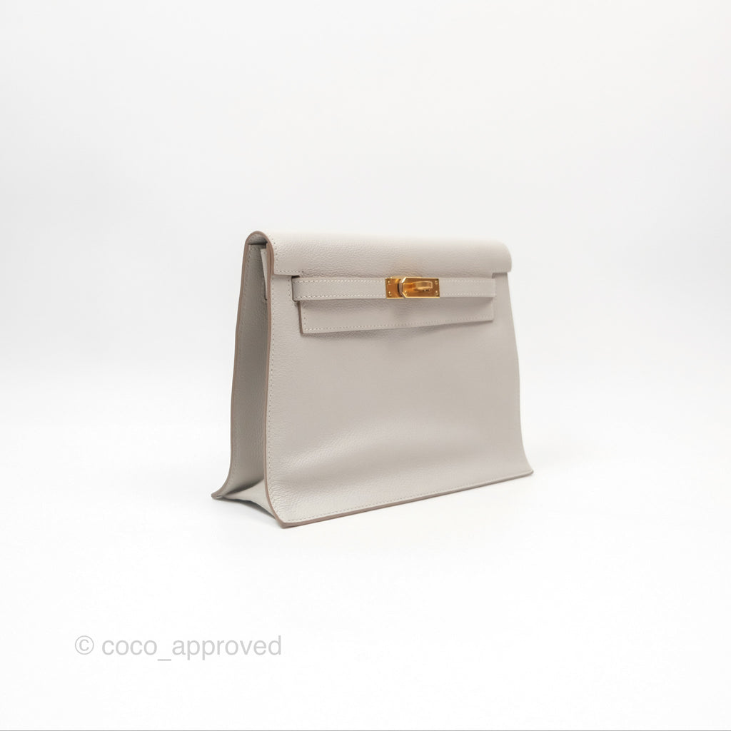 Hermès Kelly Danse II Bag Gris Perle Evercolor Gold Hardware