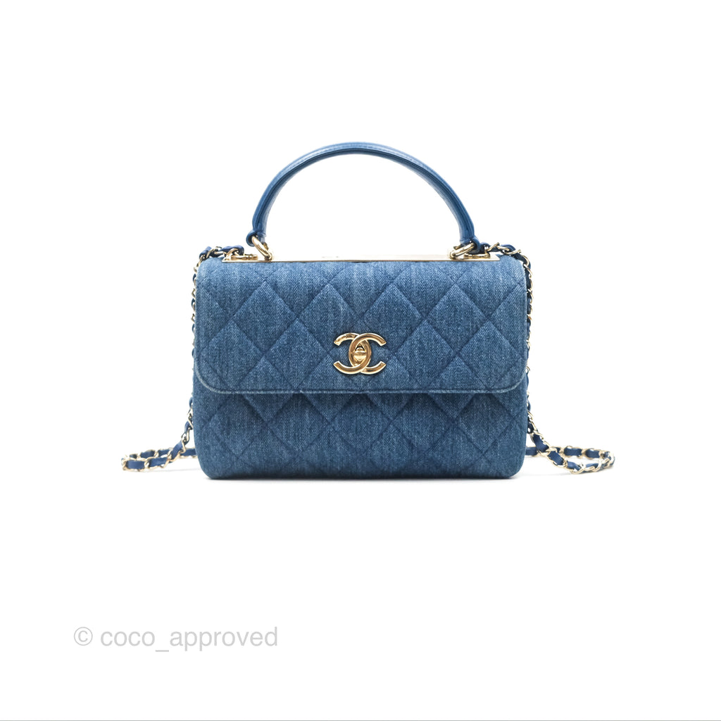 Chanel Small Trendy CC Denim Gold Hardware