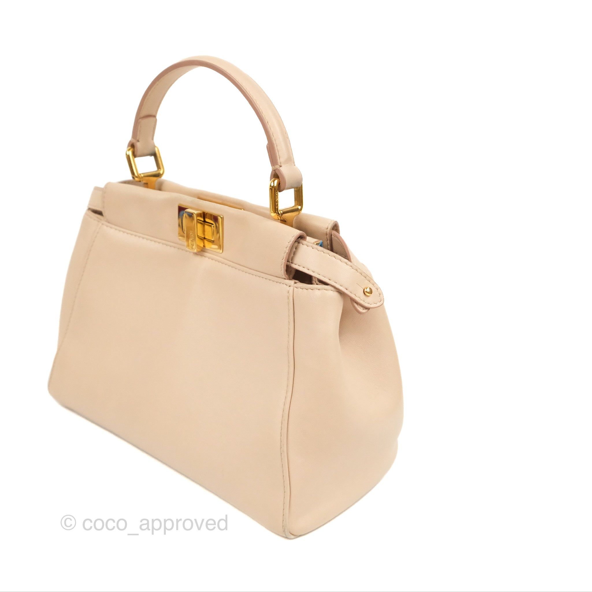 Peekaboo Mini - Beige leather bag