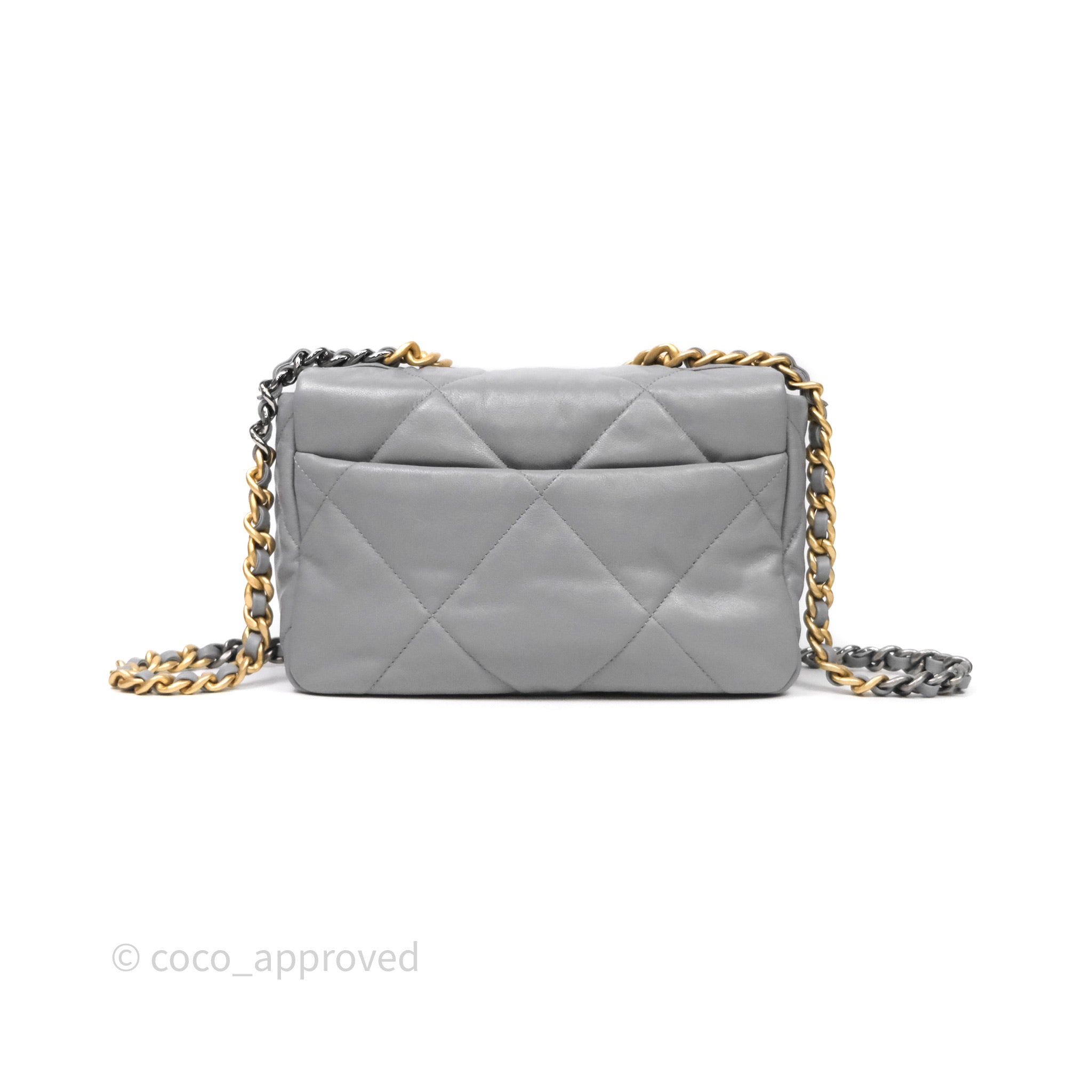 Chanel 19 Small Grey Mixed Hardware – Coco Approved Studio