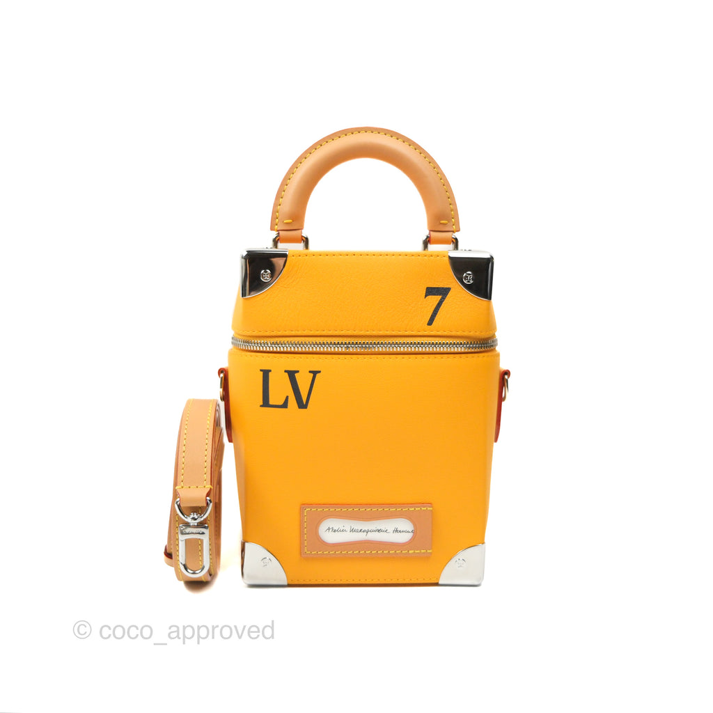 Louis Vuitton Men's Vertical Box Trunk Saffron Yellow Calfskin