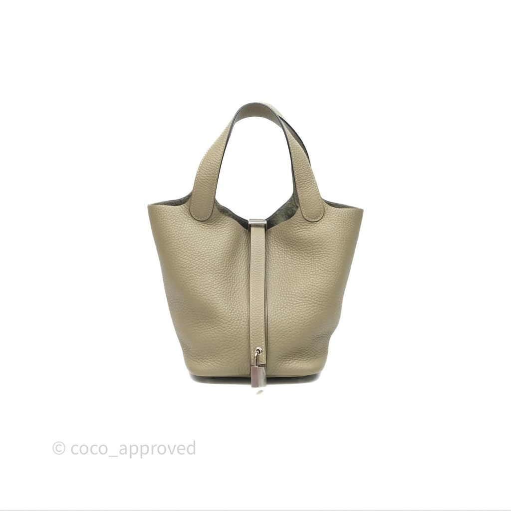 Hermès Picotin Lock 18 Sauge Q1 Clemence Palladium Hardware