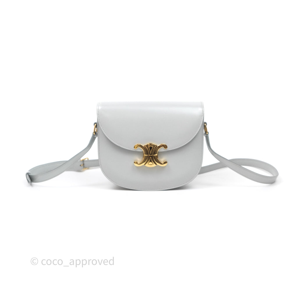 Celine Teen Besace Light Blue Shiny Calfskin