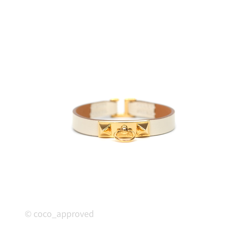 Hermès Rivale Mini Bracelet Nata Swift Gold Hardware