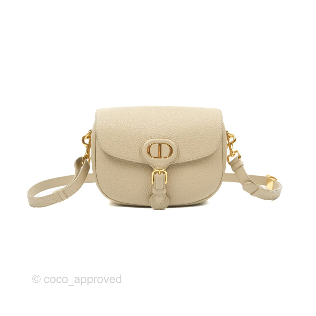 Christian Dior Medium Bobby Flap Beige Grained Calfskin