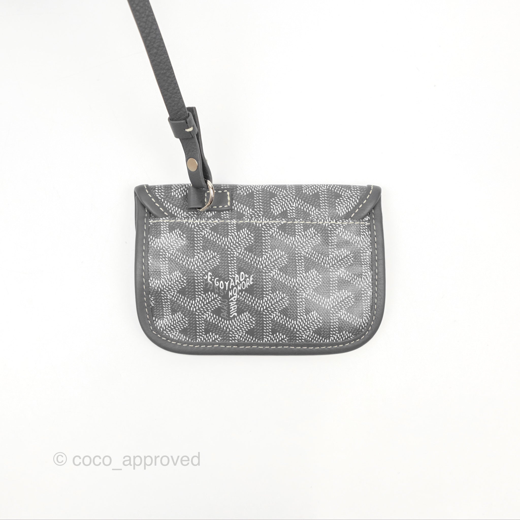Goyard Anjou Mini Bag Goyardine Canvas Grey – Coco Approved Studio