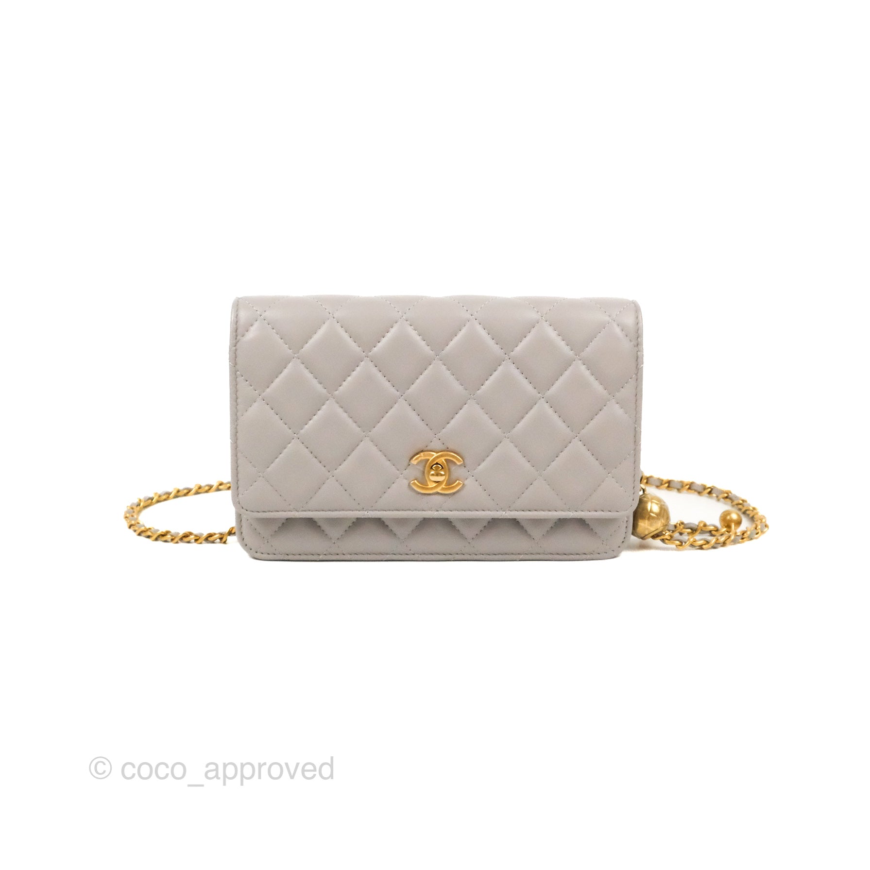 Chanel Quilted Pearl Crush Wallet On Chain Black Lambskin – ＬＯＶＥＬＯＴＳＬＵＸＵＲＹ