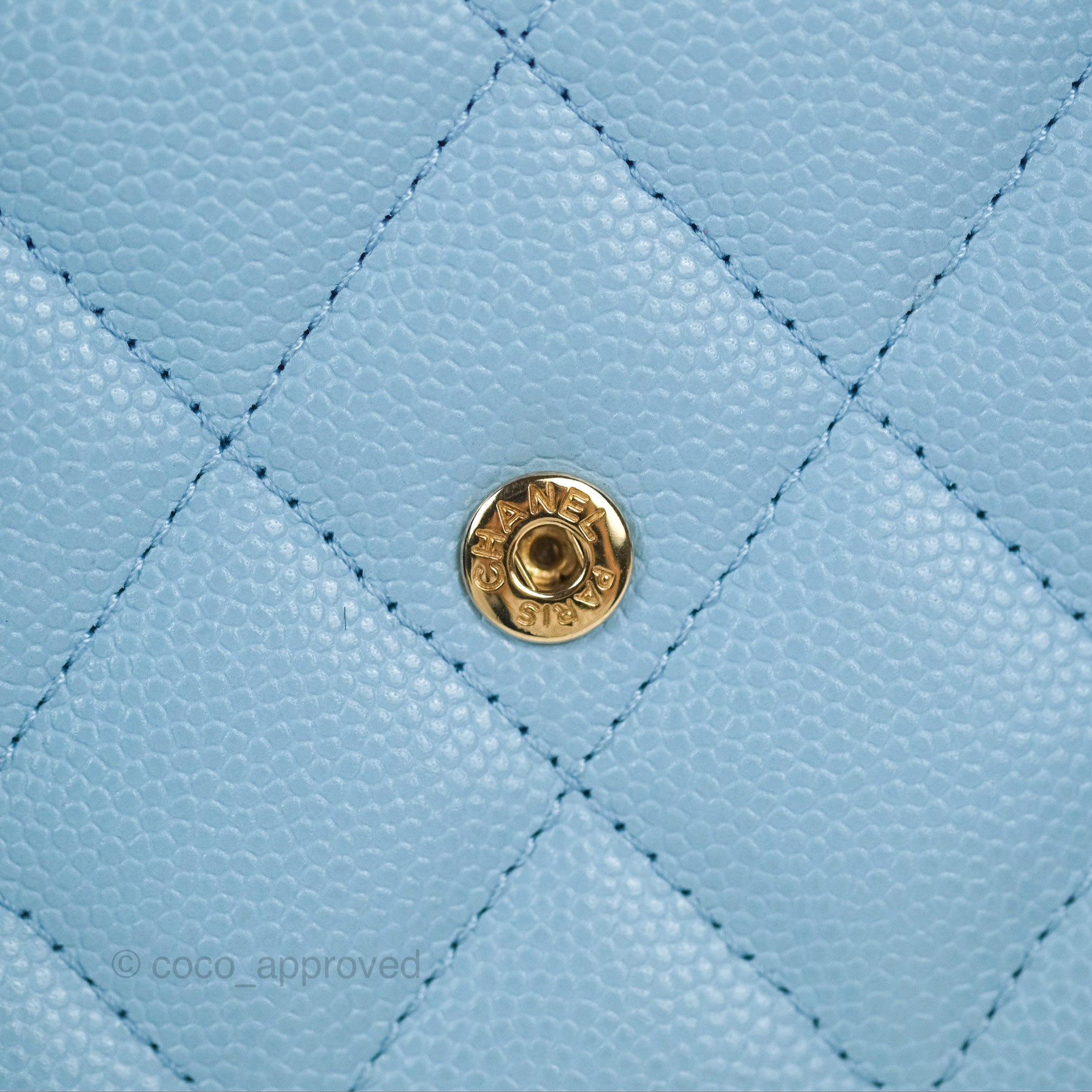 Chanel Long Flap Wallet Blue Caviar Gold Hardware – Coco Approved Studio