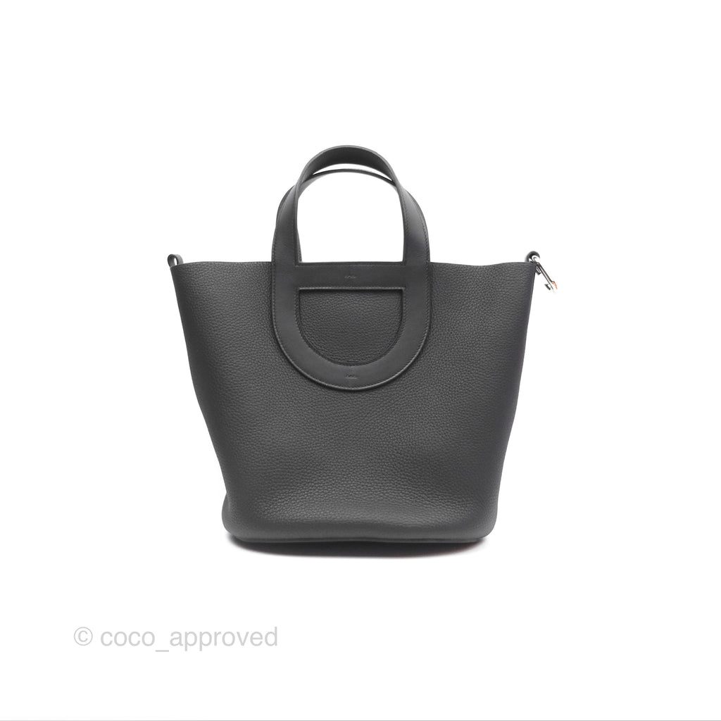 Hermès In-The-Loop 23 Noir 89 Clemence Palladium Hardware