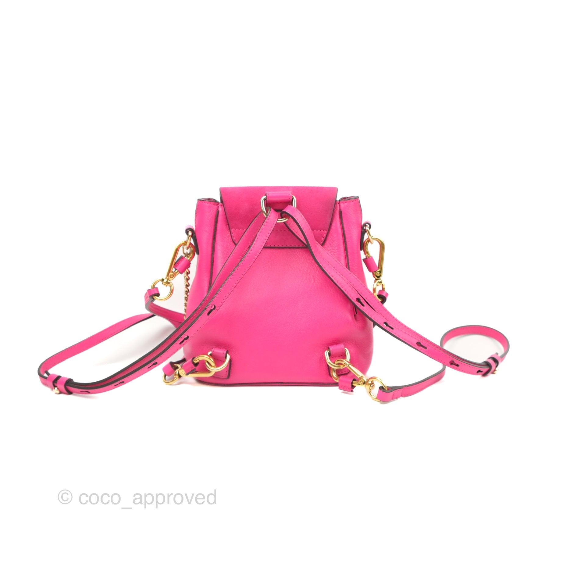 faye mini backpack Chloé Mini Faye Backpack Hot Pink – Coco Approved Studio