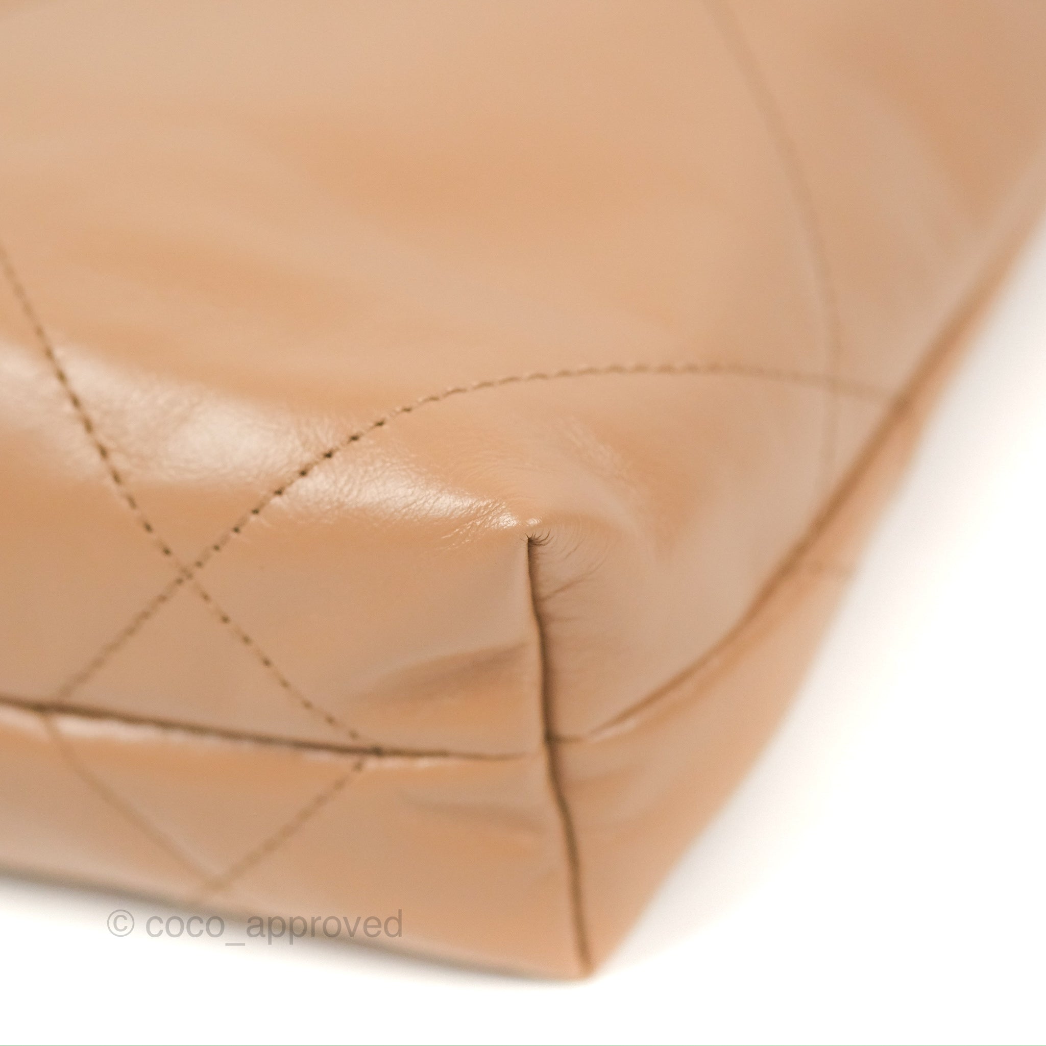 Chanel 22 Mini Bag Beige Shiny Calfskin – Coco Approved Studio