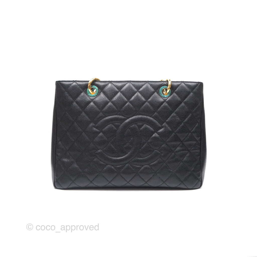 Chanel GST Black Caviar Gold Hardware