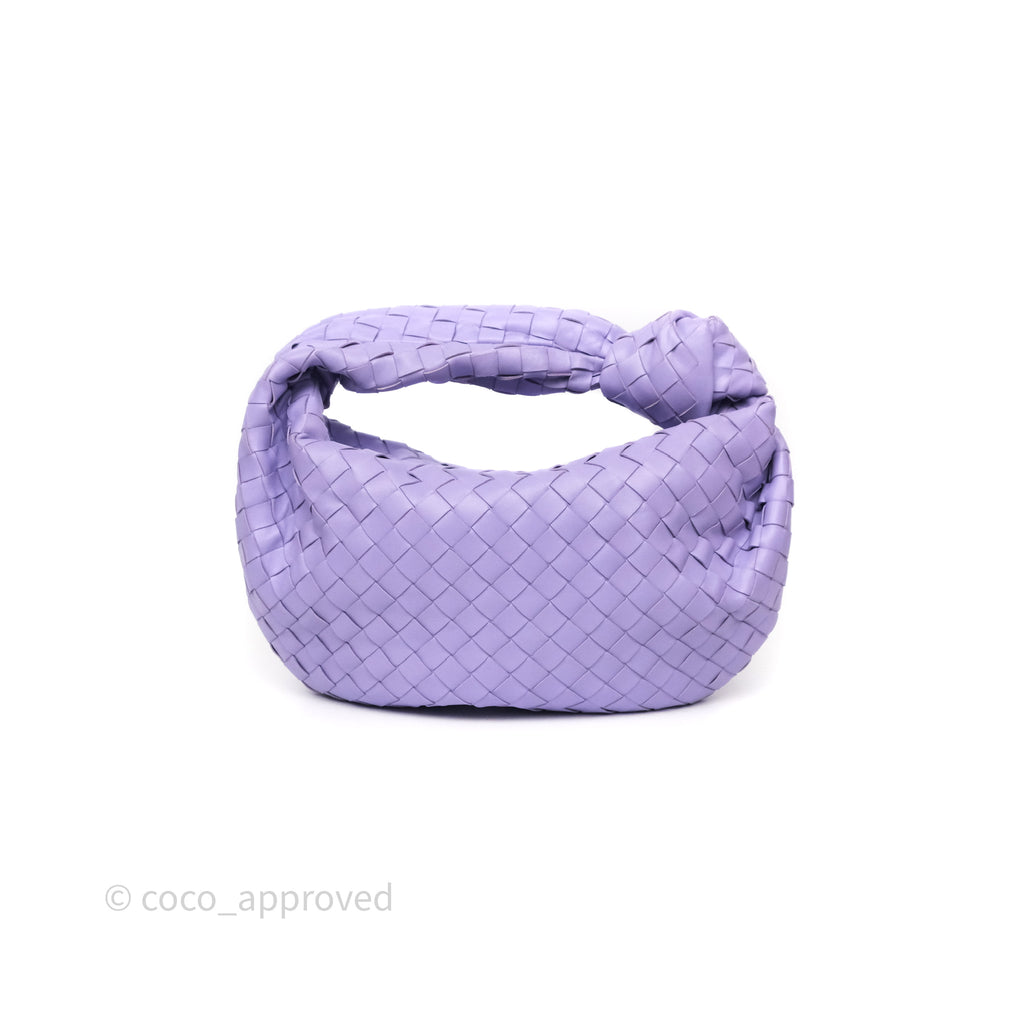 Bottega Veneta Teen Jodie Purple Intrecciato Lambskin