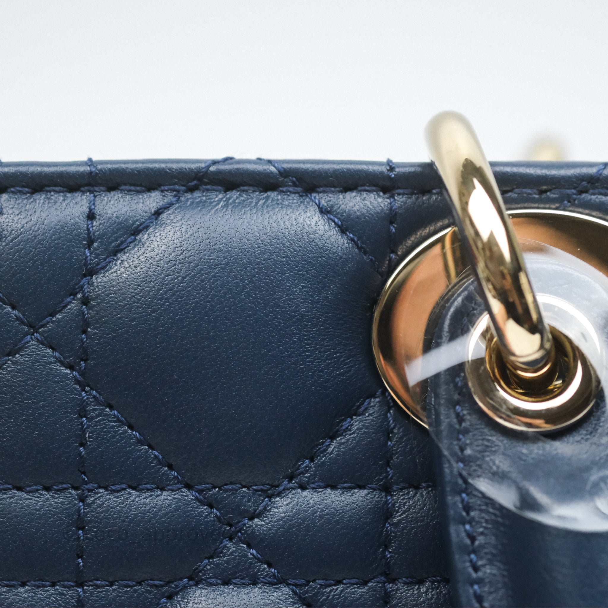 Christian Dior Medium Lady D-Joy Bag Deep Ocean Blue Cannage