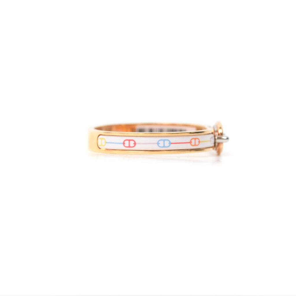 Hermès Mini Clic Chaine D'ancre Farandole Bracelet Pastel Acidulé Rose Gold Hardware