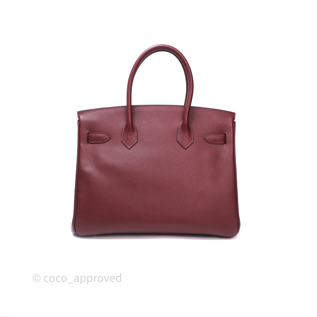 Hermès Birkin 30 Retourne Rouge H 55 Epsom Gold Hardware