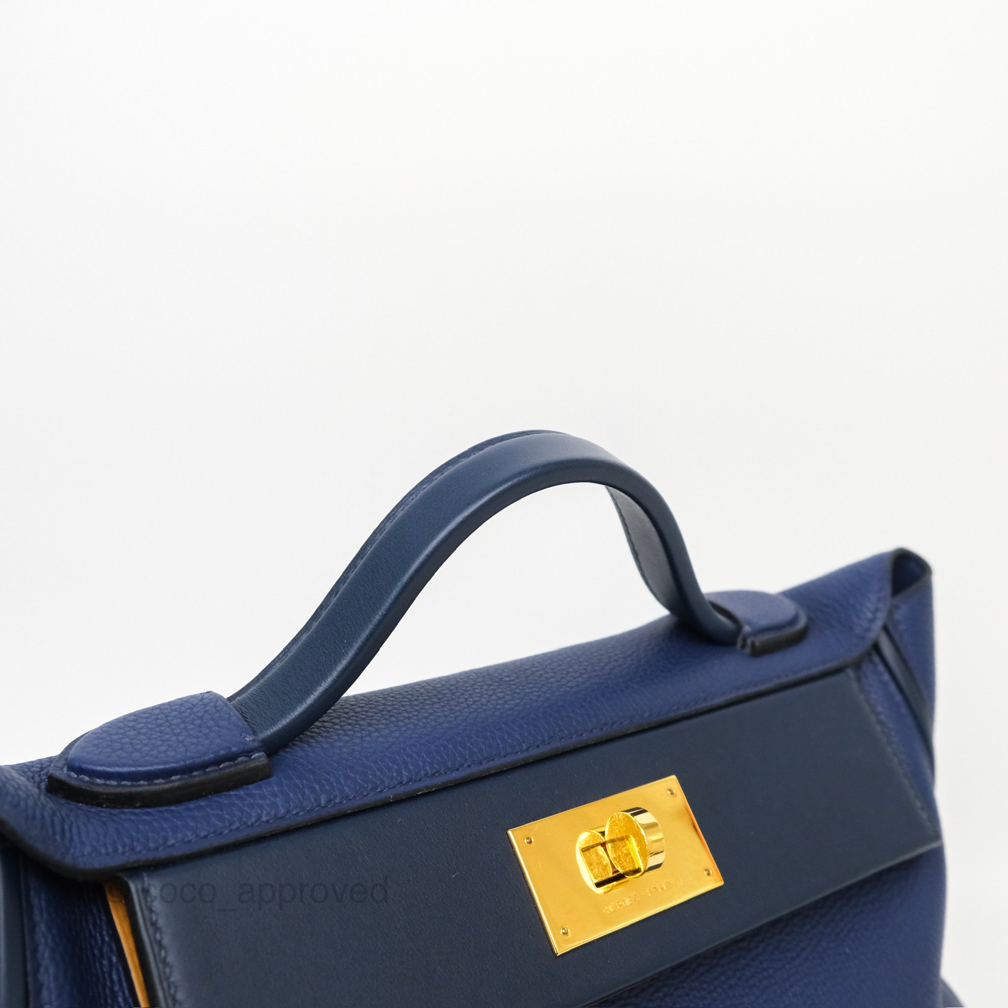 HERMES ネイビー Brand New ( Rank N ) HERMÈS 24/24 - 21 mini Etoupe (18