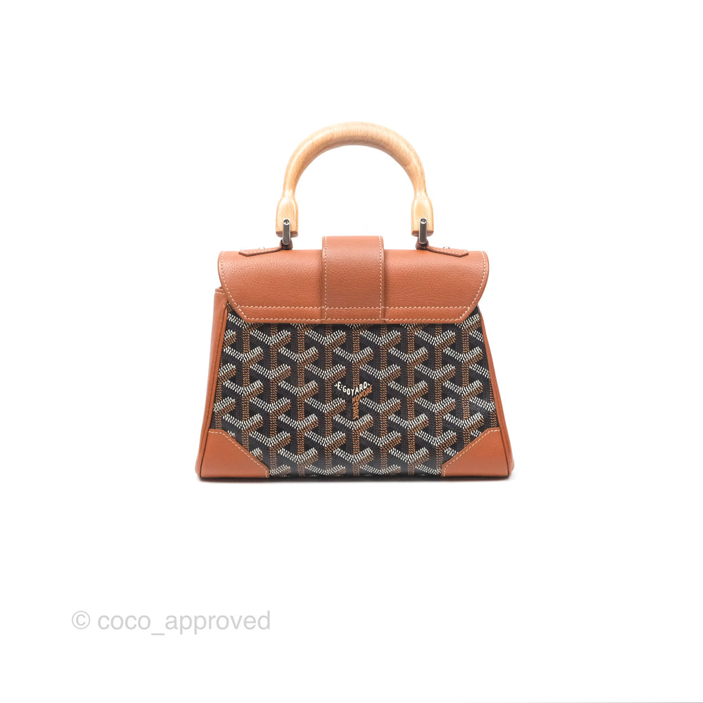 Goyard Saïgon Mini Bag Tan Goyardine Canvas/Chevroches Calfskin