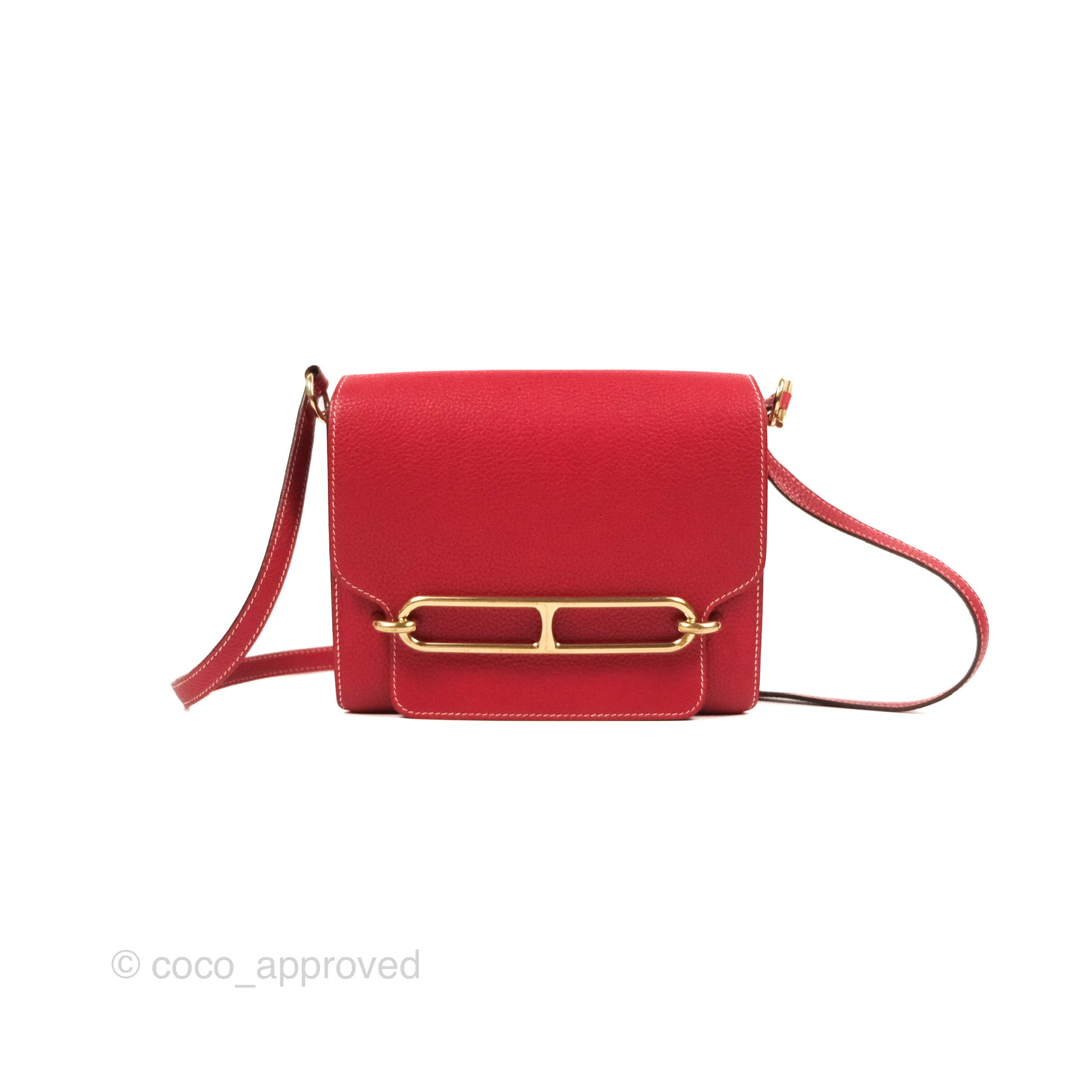 Red Roulis Hermès Roulis 23 Red Clemence Gold Hardware – Coco Approved Studio