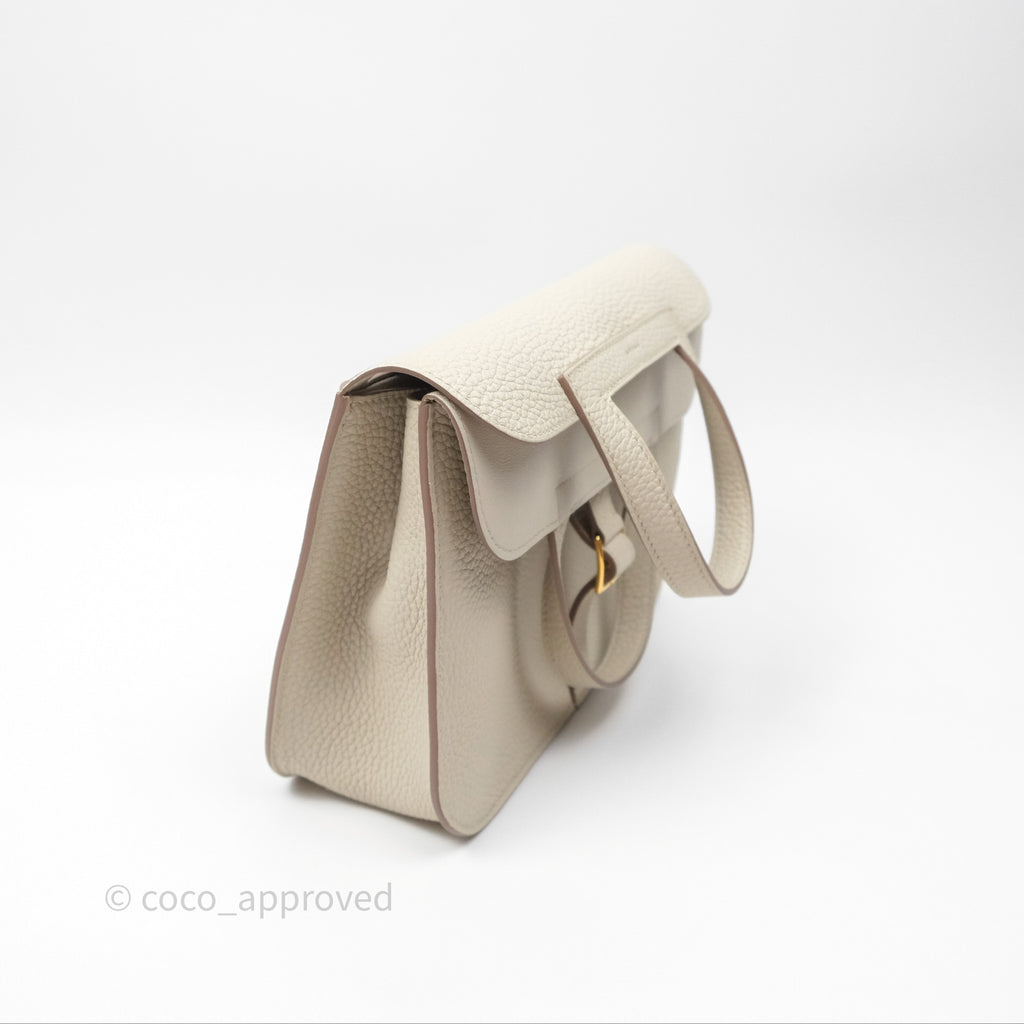 Hermès Halzan 25  Beton 8L Clemence Gold Hardware