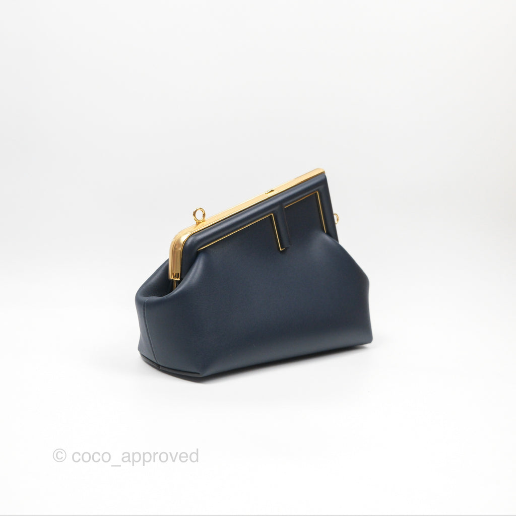 Fendi Small Fendi First Midnight Blue Shiny Nappa