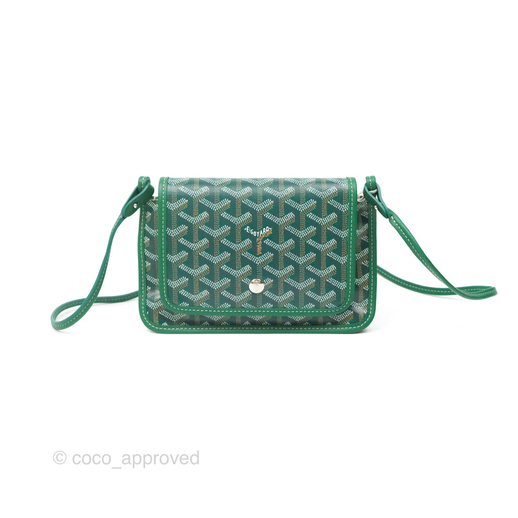 Goyard Plumet Pocket Wallet Green Goyardine Canvas