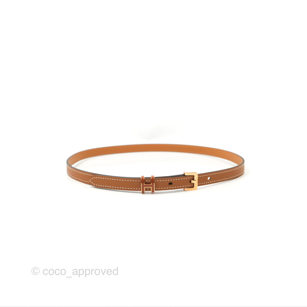 Hermes Pop H 15 Belt Gold Epsom Gold Hardware