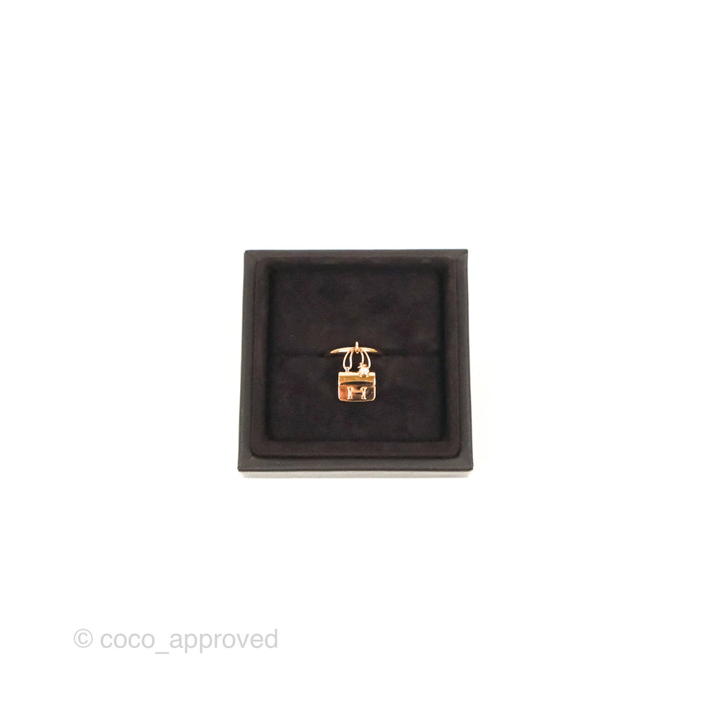 Hermès Amulettes Kelly Ring Rose Gold Size 51