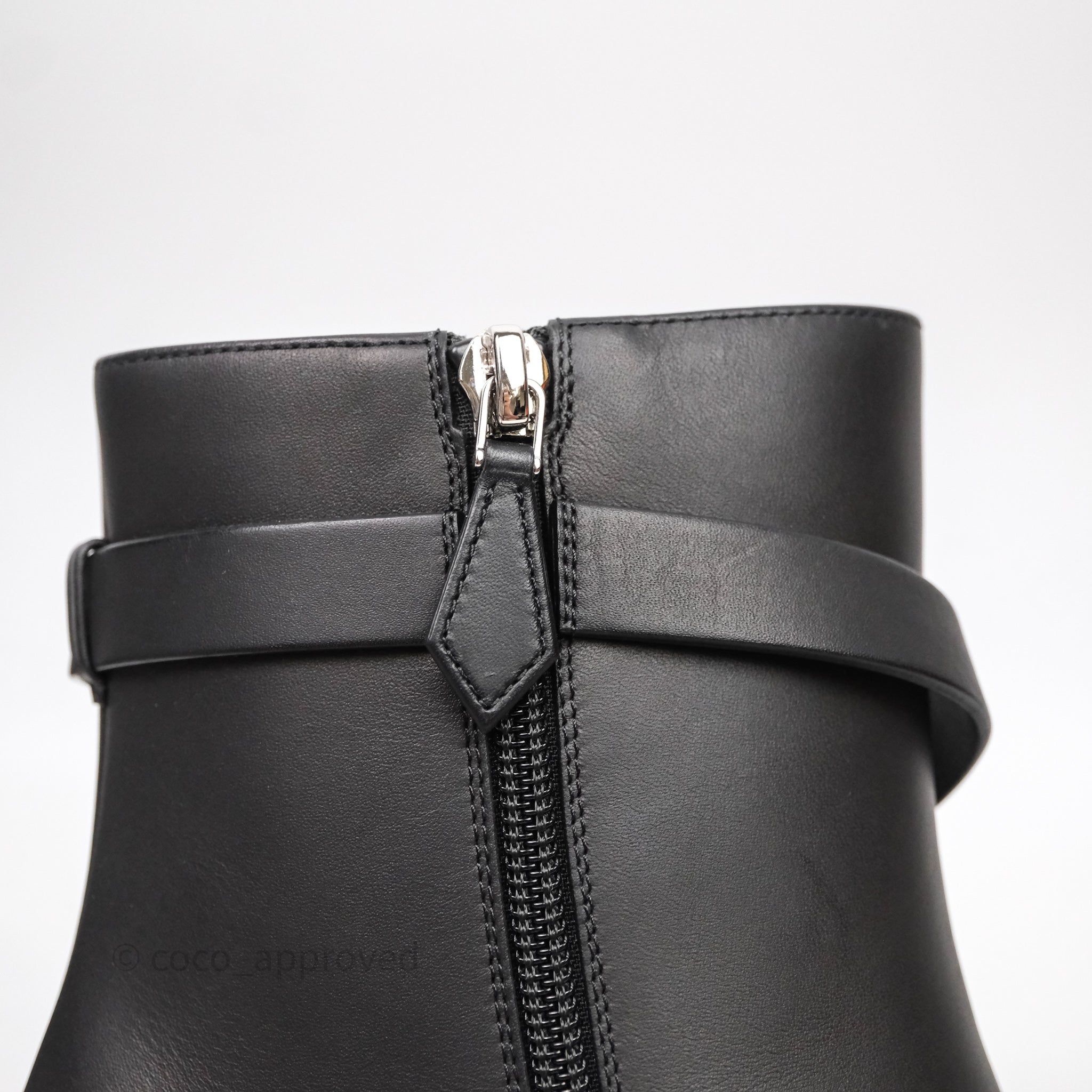 COCOエルメス サンジェルマン　39 Hermes Saint Germain Ankle Boot Noir Size 39 – Coco Approved Studio