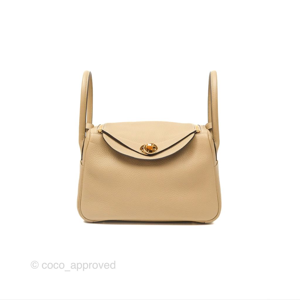 Hermès Lindy 26 Trench Clemence Gold Hardware