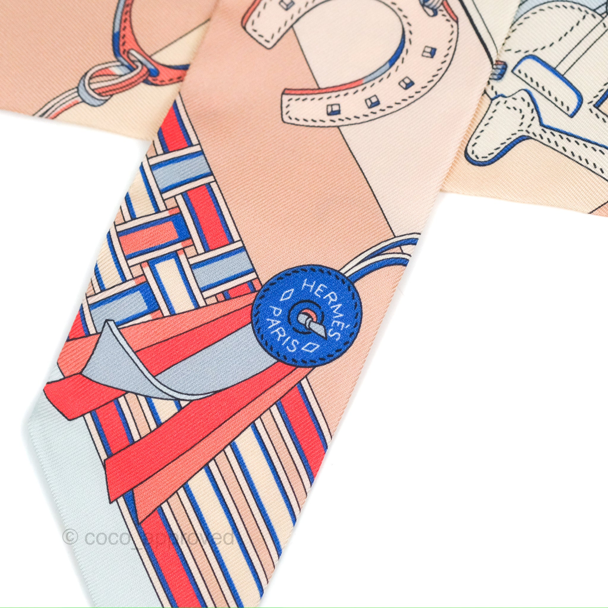 Hermès Brides et Gris-Gris Silk Twilly – Coco Approved Studio