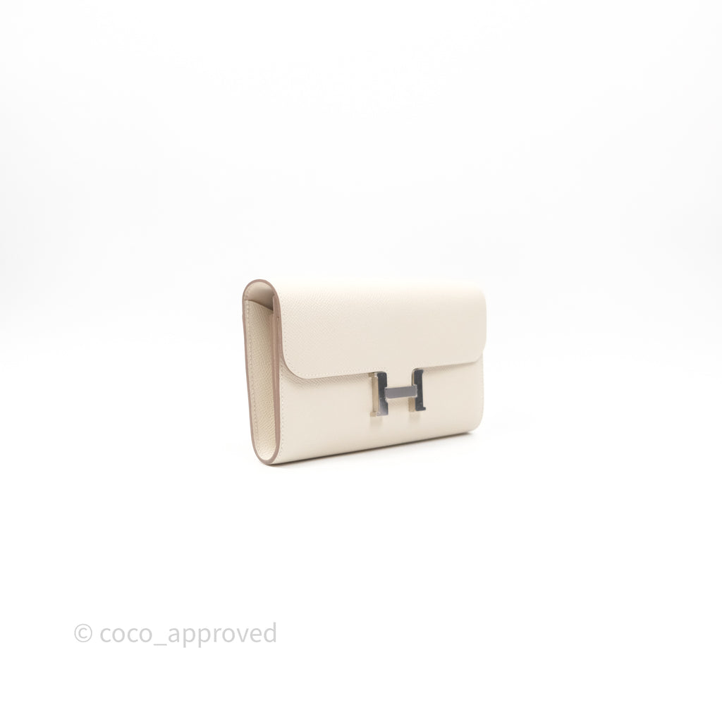 Hermès Constance To Go Wallet Craie 10 Epsom Palladium Hardware